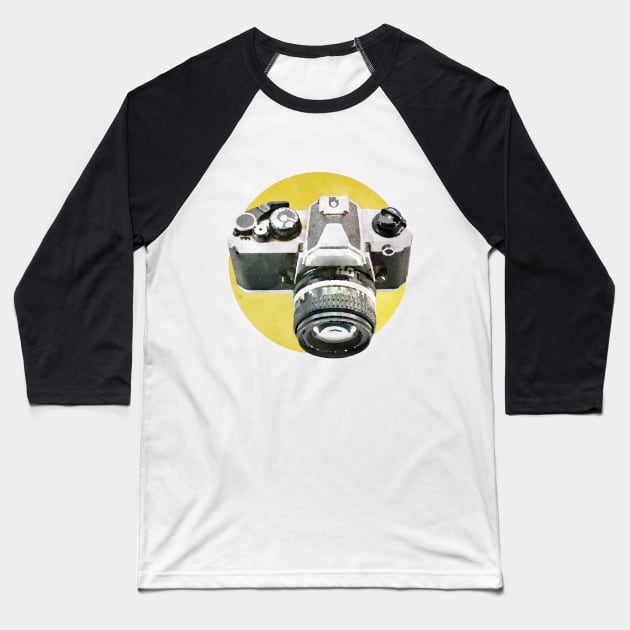 Vintage Camera Baseball T-Shirt by thelazypigeon